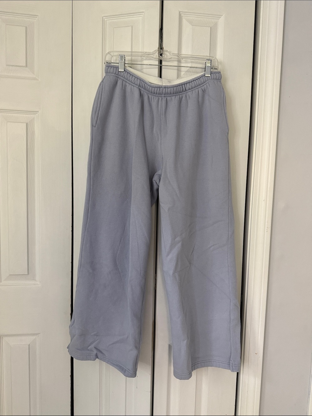 purple flare sweatpants